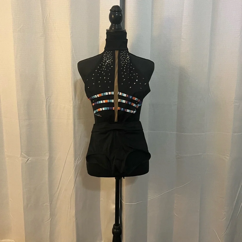 Crystal Couture Halter Top w/ Swarovski
Rhinestones & Multi-Color Straps Size AS - Picture 2 of 5